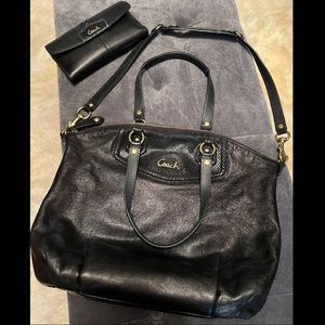 Coach bag and matching wallet